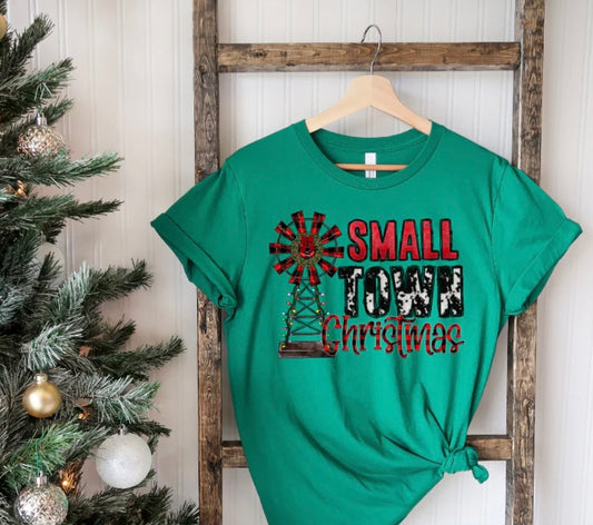 Small Town Christmas (Screen Print Transfer) (Full Color)