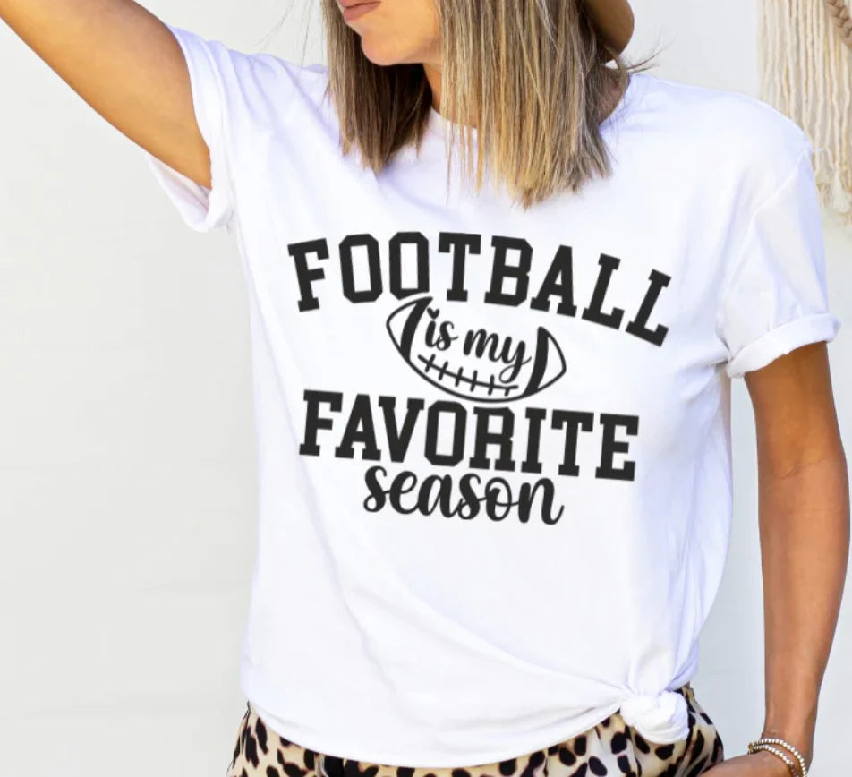 Football Is My Favorite Season (Screen Print Transfer)