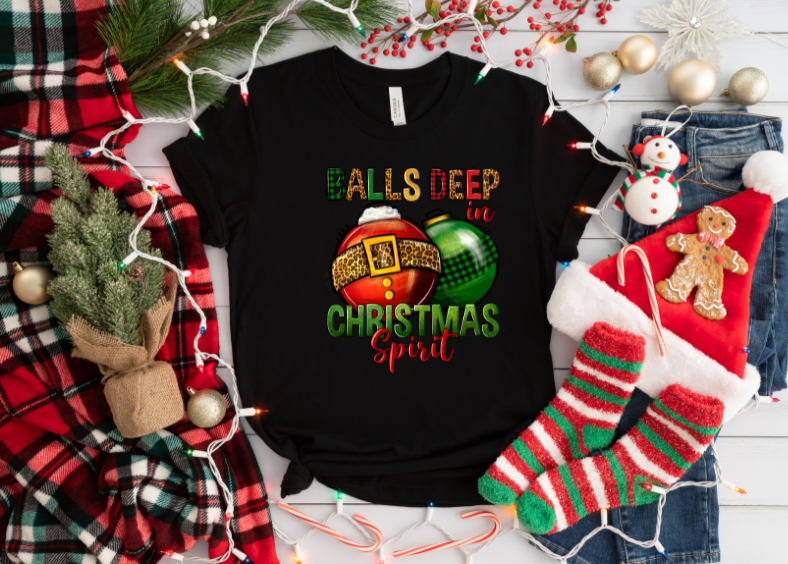 Balls Deep In Christmas Spirit (DTF TRANSFER) (ADULT)