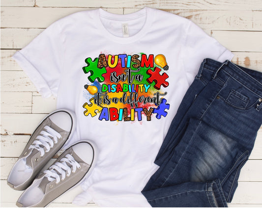 Autism  (Sublimation Shirt Transfer)