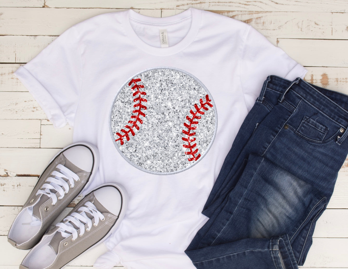 Baseball Faux Glitter (DTF Transfer)