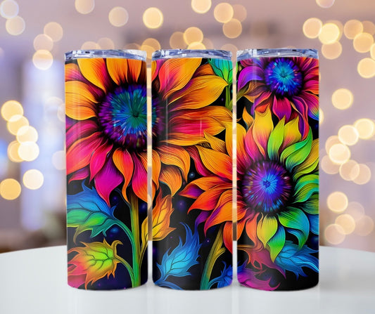 Colorful Flowers (Sublimation Tranfser)