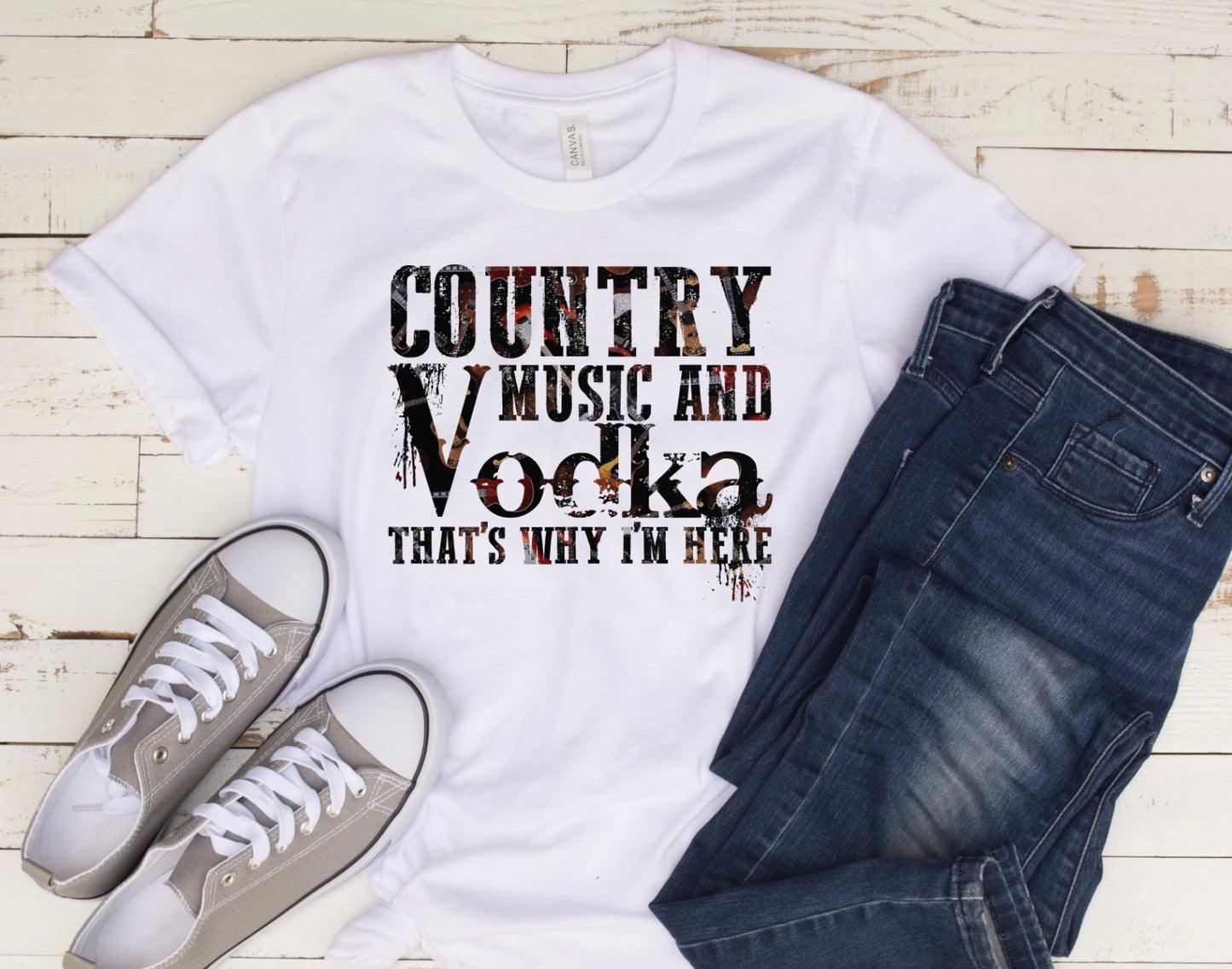 Country Music and Vodka (DTF Transfer)