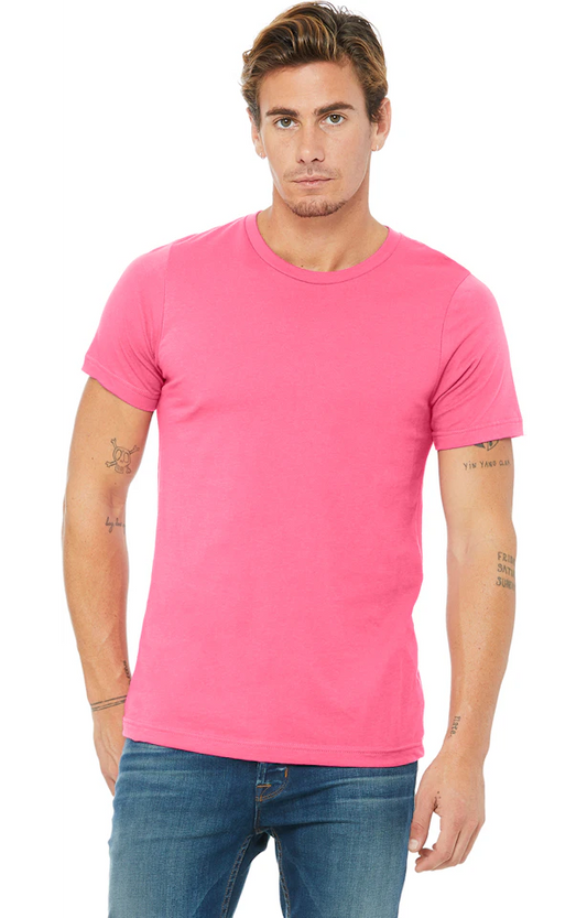 Bella + Canvas Unisex Jersey T-Shirt (Charity Pink)