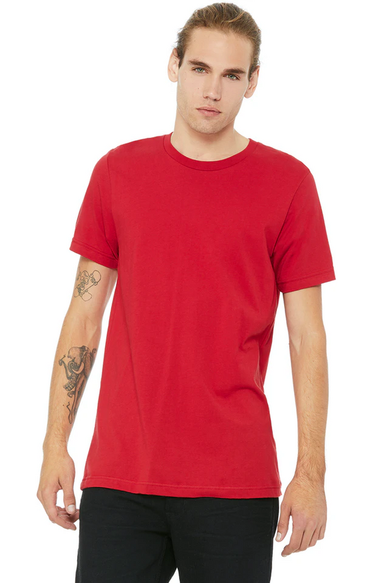 Bella + Canvas Unisex Jersey T-Shirt (Red)