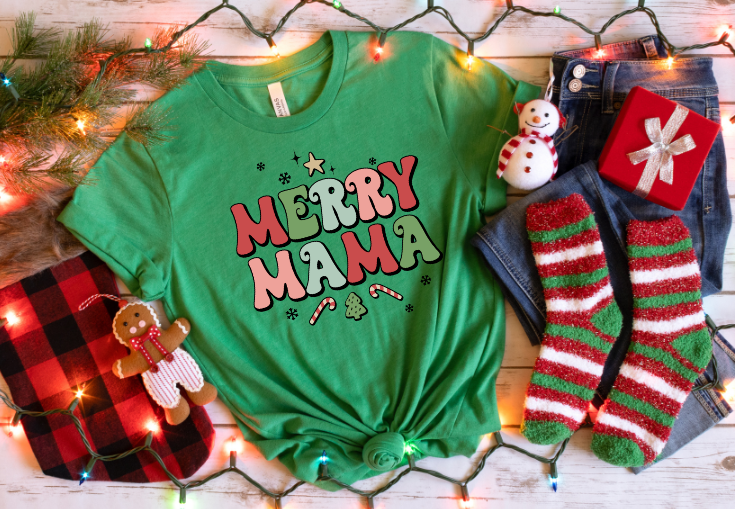 Merry Mama (Sublimation Transfer)