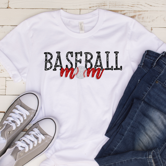 Baseball Mom (DTF Transfer) (Adult)