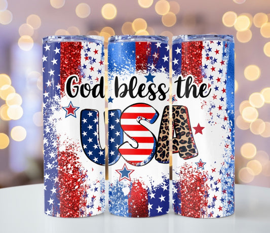 God Bless The USA (Sublimation Transfer)