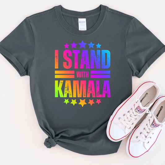 I Stand With Kamala (Colorful) (DTF Transfer)