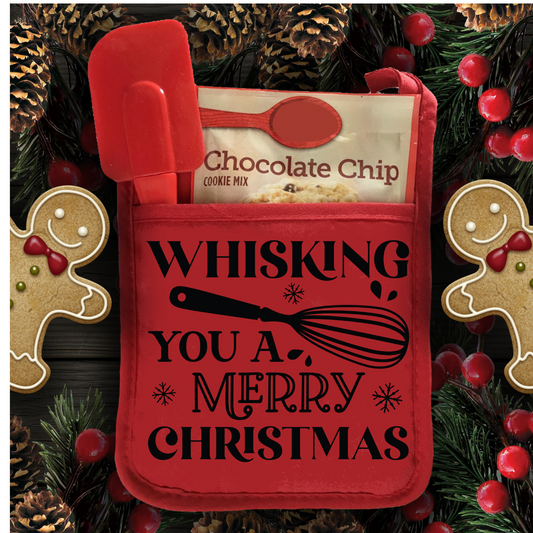 Whisking You A Merry Christmas (DTF Transfer) (Pot Holder)